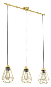 Függeszték E27 3x60W csiszréz Tarbes