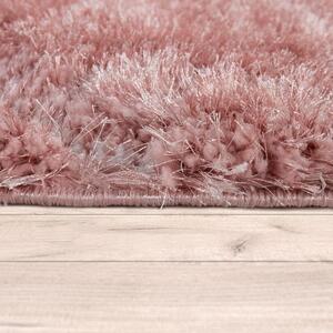 Bozontos szőnyeg Hochflor hullámok-minta rózsaszín pink, modell 20519, 240x330cm