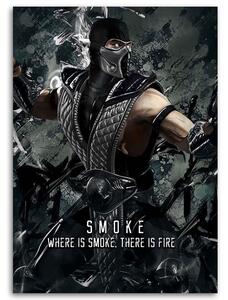 Gario Vászonkép Mortal Kombat játék karaktere Smoke - SyanArt Méret: 40 x 60 cm