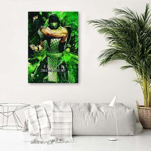 Gario Vászonkép Mortal Kombat játék karaktere Reptile - SyanArt Méret: 40 x 60 cm