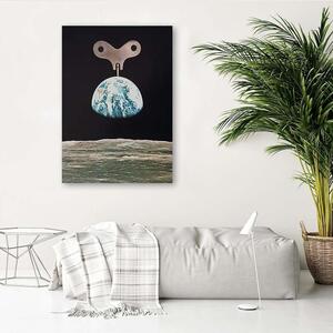 Gario Vászonkép A Föld bolygó mint zenedoboz - Lili Chartrand Méret: 40 x 60 cm