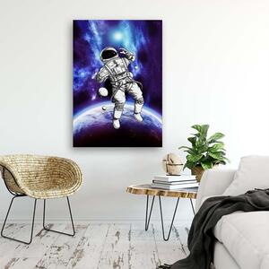 Gario Vászonkép űrhajós a lila térben - Pau Fernandez Méret: 40 x 60 cm