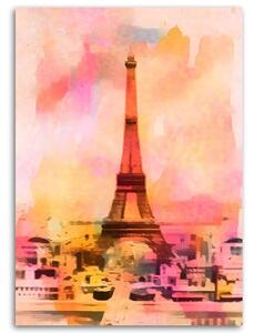 Gario Vászonkép Színes Eiffel-torony - Andrea Haase Méret: 40 x 60 cm