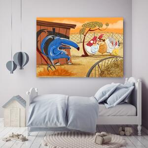 Gario Vászonkép Csirke vadászat - Gustavo Gabriel San Martin Méret: 60 x 40 cm