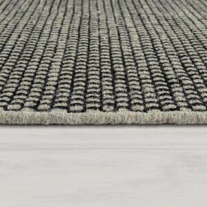 Kézzel szőtt lapos szövésű szőnyeg Skandi kinézet szürke, modell 20717, 200x300cm
