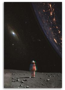 Gario Vászonkép Hold űrhajós csillagok - Bryantama Art Méret: 40 x 60 cm