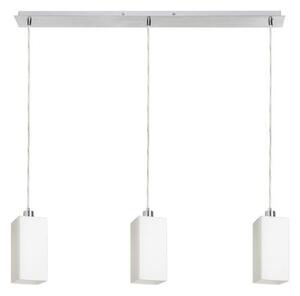 LIZ III 80 függő lámpa opál üveg/króm 230V LED E27 3x11W