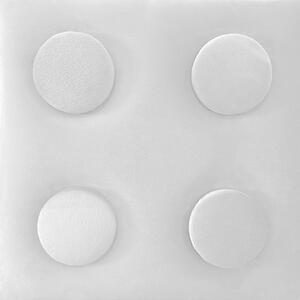 KERMA Cubes építőkocka textil falpanel 12,5x12,5 cm fehér- Piano 01