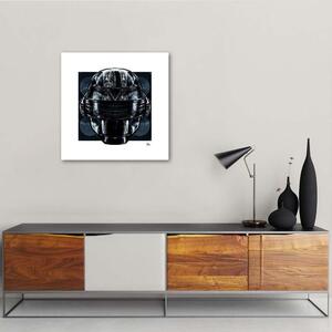 Gario Vászonkép Fekete robotfej - Rubiant Méret: 30 x 30 cm