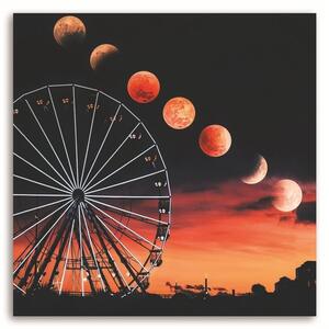 Gario Vászonkép A Hold fázisai az óriáskerék felett - Rokibul Hasan Méret: 30 x 30 cm