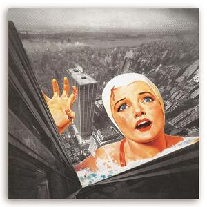 Gario Vászonkép Egy no lezuhan egy épület tetejérol - Lili Chartrand Méret: 30 x 30 cm