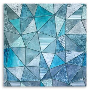Gario Vászonkép Kék geometriai minta - Andrea Haase Méret: 30 x 30 cm