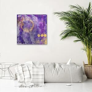 Gario Vászonkép Arany minták lila háttéren - Andrea Haase Méret: 30 x 30 cm