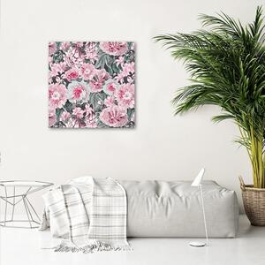 Gario Vászonkép Rózsaszín bazsarózsák kertje - Andrea Haase Méret: 30 x 30 cm
