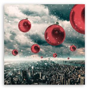 Gario Vászonkép Piros gömbök esoje - Zehem Chong Méret: 30 x 30 cm