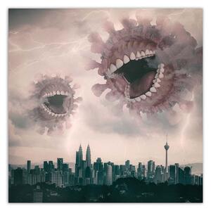 Gario Vászonkép A világjárvány támadása - Zehem Chong Méret: 30 x 30 cm