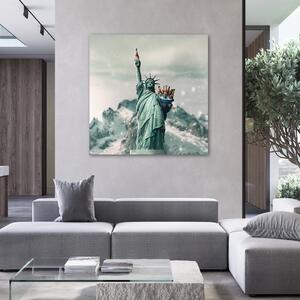 Gario Vászonkép A férfi szabadság szobra - Zehem Chong Méret: 30 x 30 cm