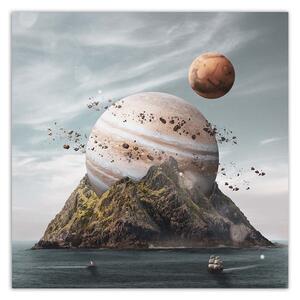 Gario Vászonkép Bolygó leszállás - Zehem Chong Méret: 30 x 30 cm