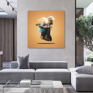 Gario Vászonkép Egy külön világ - Zehem Chong Méret: 30 x 30 cm