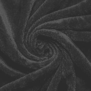 Mikroplüss lepedő fekete , 180 x 200 cm, 180 x 200 cm