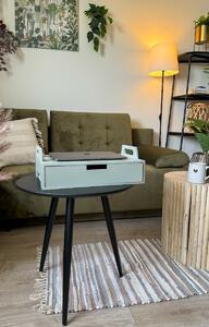GUSTA zöldesszürke fa laptopasztal