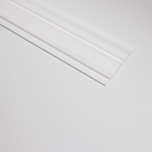 VERSAL White Lamelio lamella fehér festhető falburkolat, beltéri bordás falipanel (12,3x270cm)