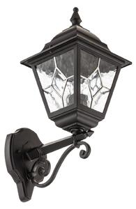 Kültéri Lámpa Elstead, Norfolk NR1, dimmable, Fekete, Üveg, Antik