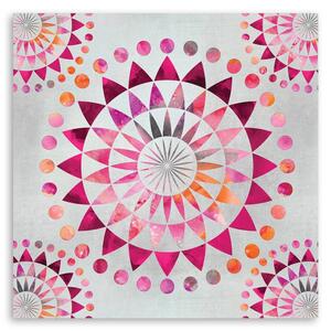 Gario Vászonkép Mandala lila és rózsaszín keleti minta - Andrea Haase Méret: 30 x 30 cm