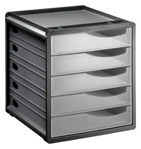 ROTHO SPACEBOX MŰANYAG, 5 FIÓKOS IRATTÁROLÓ - ÁTLÁTSZÓ