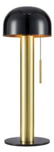 Markslöjd COSTA Table 1L Black/Brushed brass - MS-108576