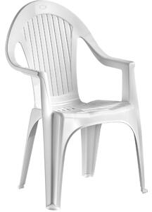 Napoli magas támlás szék fehér