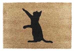 Cat természetes kókuszrost lábtörlő, 40 x 60 cm - Artsy Doormats