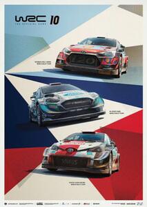 WRC 10 - The official game cover Festmény reprodukció, (50 x 70 cm)