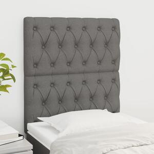 2 db sötétszürke szövet fejtámla 80x7x78/88 cm