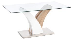 HAL-Vilmer modern étkezőasztal üveg asztallappal