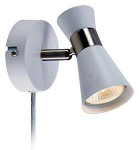 Markslöjd FOLIE Wall 1L White/Satin Nickel - MS-108627