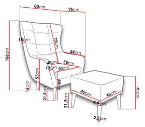 Fotel Fendora (zsámollyal) (alfa 01). 1053645