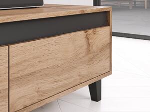 TV asztal/szekrény Evrona (wotan + wotan + antracit). 1053701
