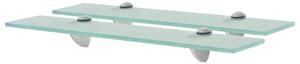 2 db lebegő üvegpolc 50 x 10 cm 8 mm