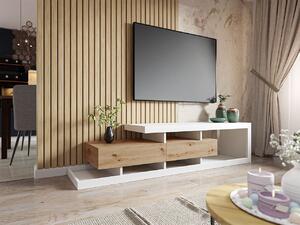 Modern TV asztal/szekrény Sylvaro (fehér/wotan). 1053725