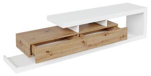 Modern TV asztal/szekrény Sylvaro (fehér/wotan). 1053725