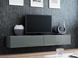TV asztal/szekrény Zylia 180 (szürke + fényes szürke). 1053753