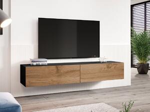 TV asztal/szekrény Zylia 180 (fekete + wotan). 1053755