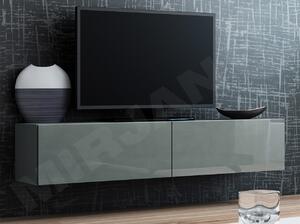 TV asztal/szekrény Zylia 140 (szürke + fényes szürke). 1053759