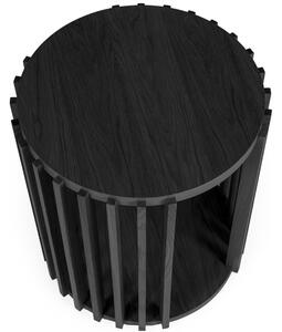 Fekete tölgy oldalasztal Woodman Dob 53 cm