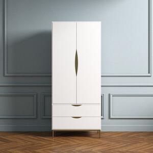 Fehér szekrény Woodman Kobe arany alappal 80 x 55 cm