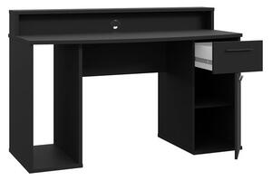 PC asztal Ayver (matt fekete) (LED világítással). 1053959