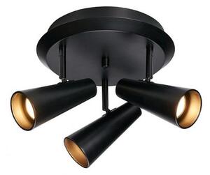 Markslöjd CREST Ceiling 3L Round Black - MS-108204