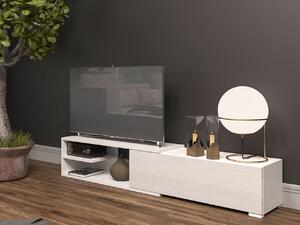 Tolóajtós TV asztal/szekrény Augurus (fehér). 1053981