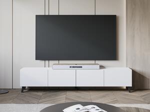 TV-állvány Levtive 101, Laminált forgácslap, 40x190x32cm, Fehér